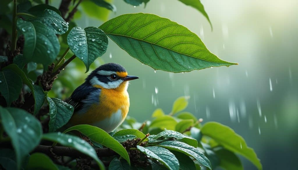 Météo et abris : protéger un oiseau en extérieur